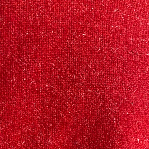 Vintage Handmade wool red Women’s Blazer Jacket - Picture 10 of 10